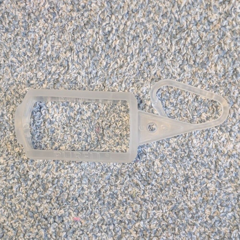 Purell Clear Rubber Hand Sanitizer Holder Clip Case